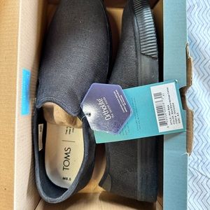 Tom’s 8.5 Mens Baja Black Hertiage Canvas